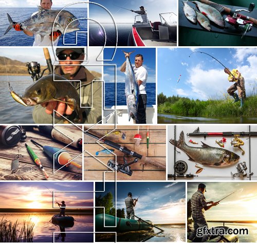 Stock Photos - Fishing 2, 25xJPG