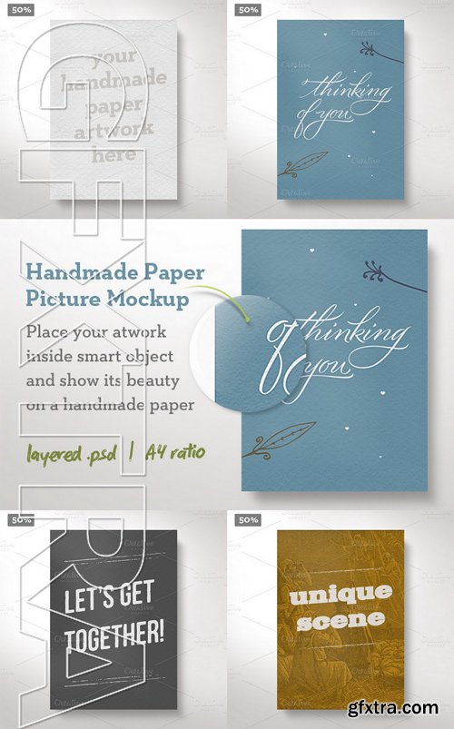 CM - Handmade Paper Picture Mockup