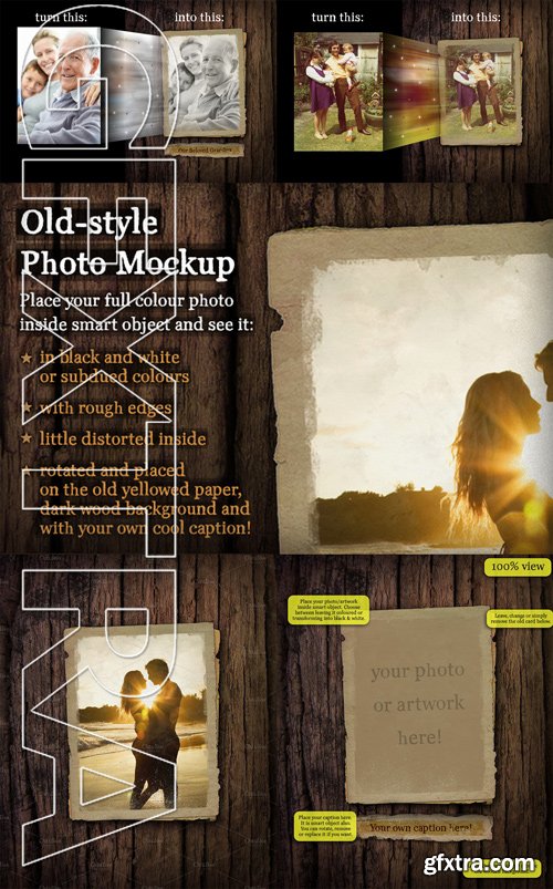 CM - Old-style Photo Mockup