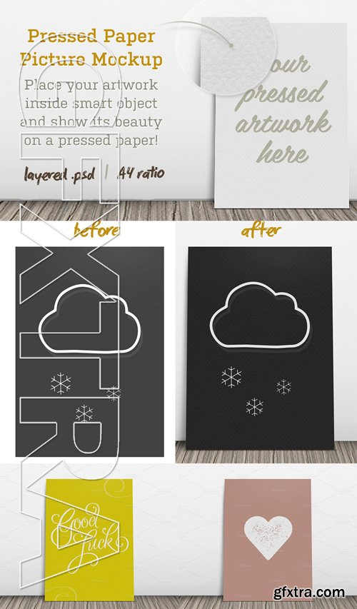 CM - Pressed Paper Picture Mockup