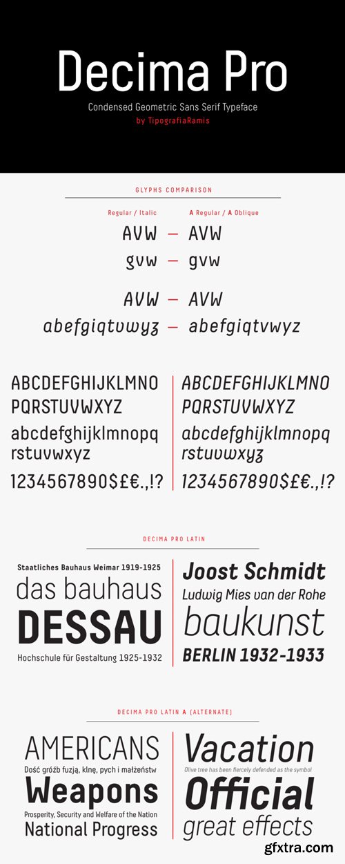 Decima Pro Font Family $340