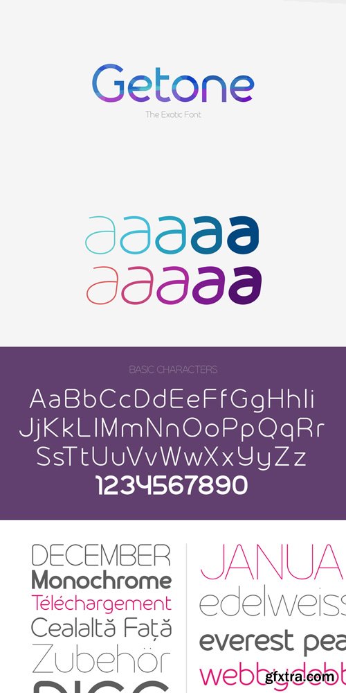 Getone Font Family $199