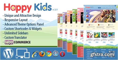 ThemeForest - Happy Kids v2.1 - Children WordPress Theme