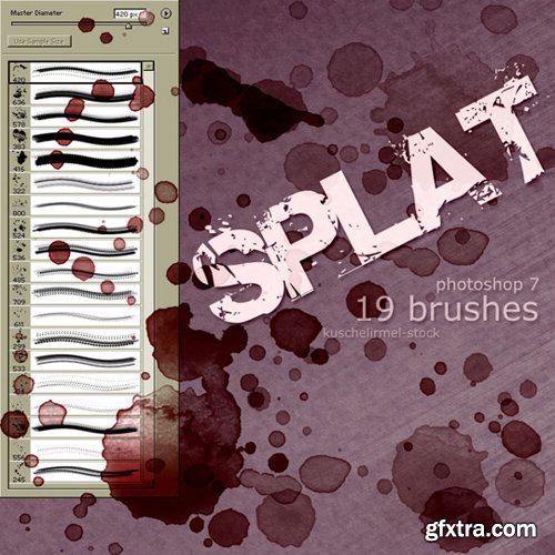 Splat Photoshop Brushes