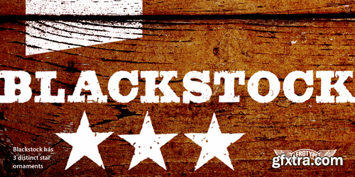 Blackstock - 1 font: $49.00