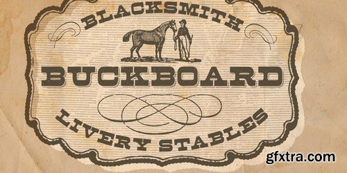 Buckboard - 3 fonts: $79.00