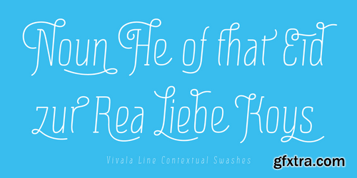 Vivala Line - 1 font: $16.00