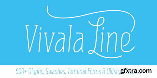 Vivala Line - 1 font: $16.00