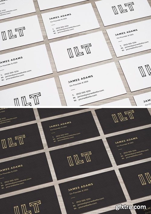 PSD Mock-Up - Perspective Business Cards 2015