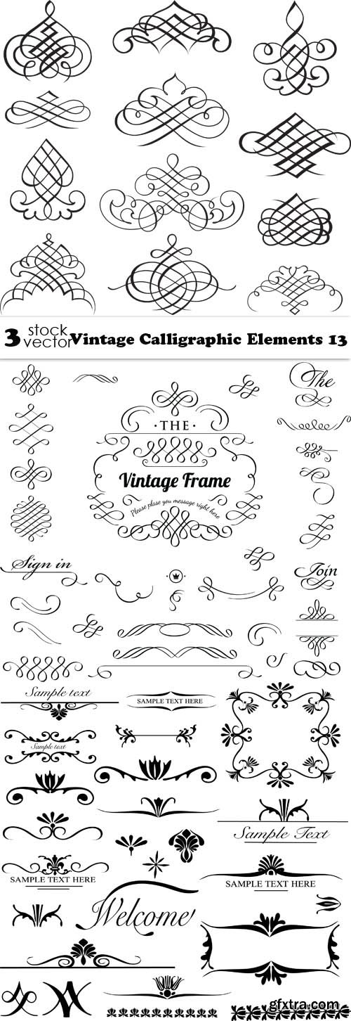 Vectors - Vintage Calligraphic Elements 13