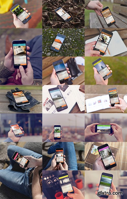 IMOCKPS - 46 iPhone Mockups Bundle