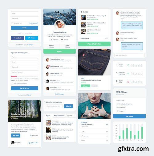 PSD Web Design - MFD UI Kit