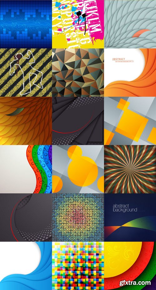 Collection of Vector Abstract Backgrounds Vol.62, 25xEPS