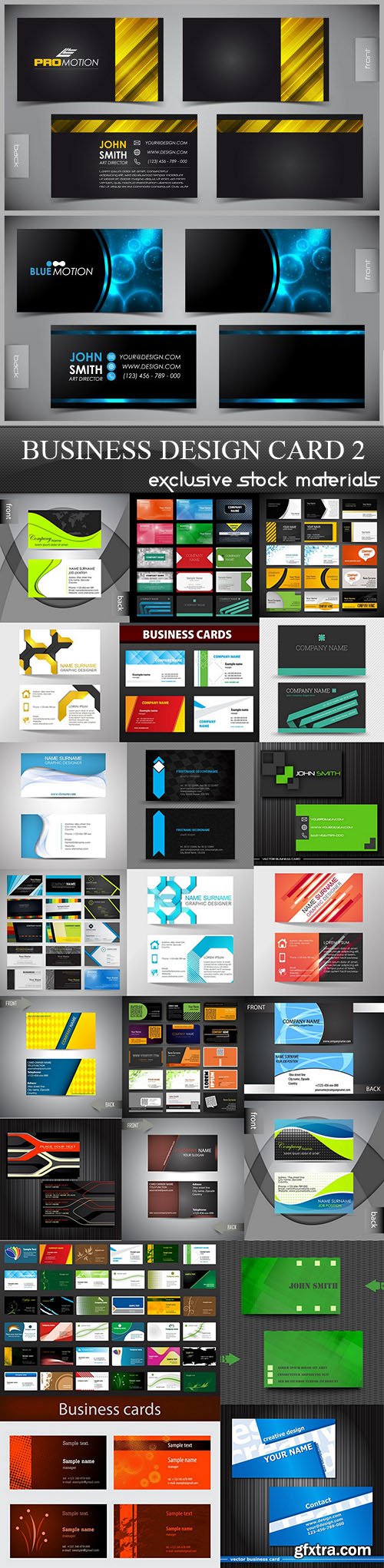 Business Design Card 2, 25xEPS
