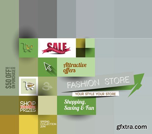 Shop & Sale Templates, 25xEPS