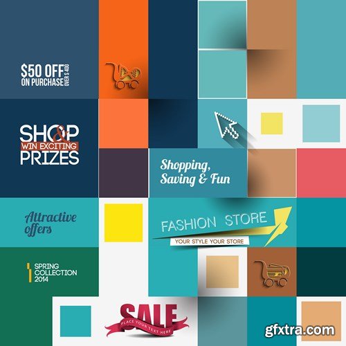 Shop & Sale Templates, 25xEPS