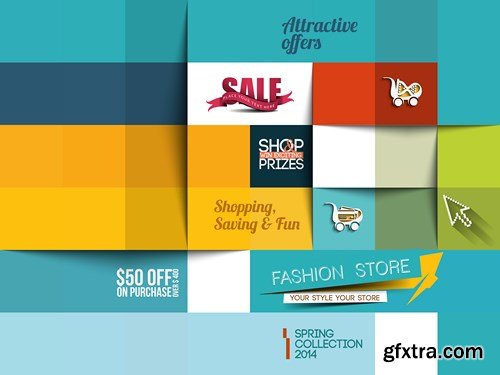 Shop & Sale Templates, 25xEPS