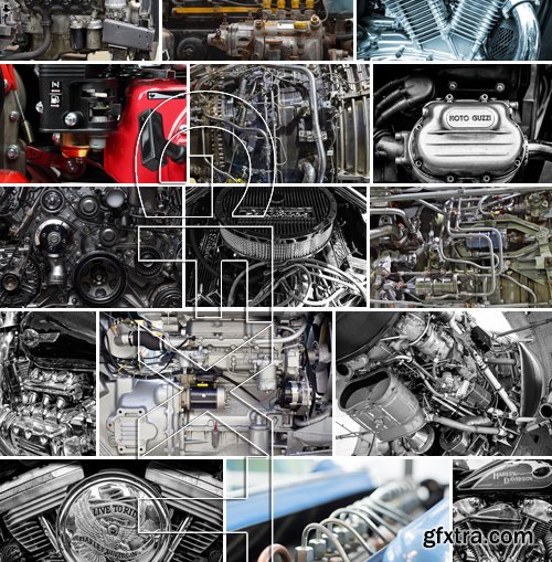 Stock Photos - Different engines, 25xJPG