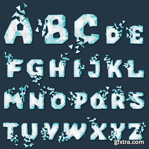 Stock Vectors - Alphabet 7, 25xEPS