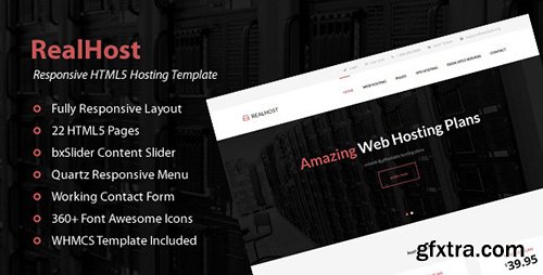 ThemeForest - RealHost - Responsive HTML5 Hosting Template - RIP