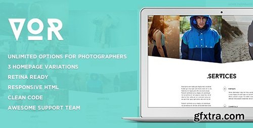 ThemeForest - VOR - Clean Photography Template - RIP