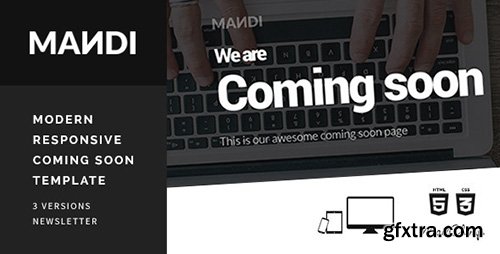 ThemeForest - Mandi - Modern Responsive Coming Soon Template - RIP