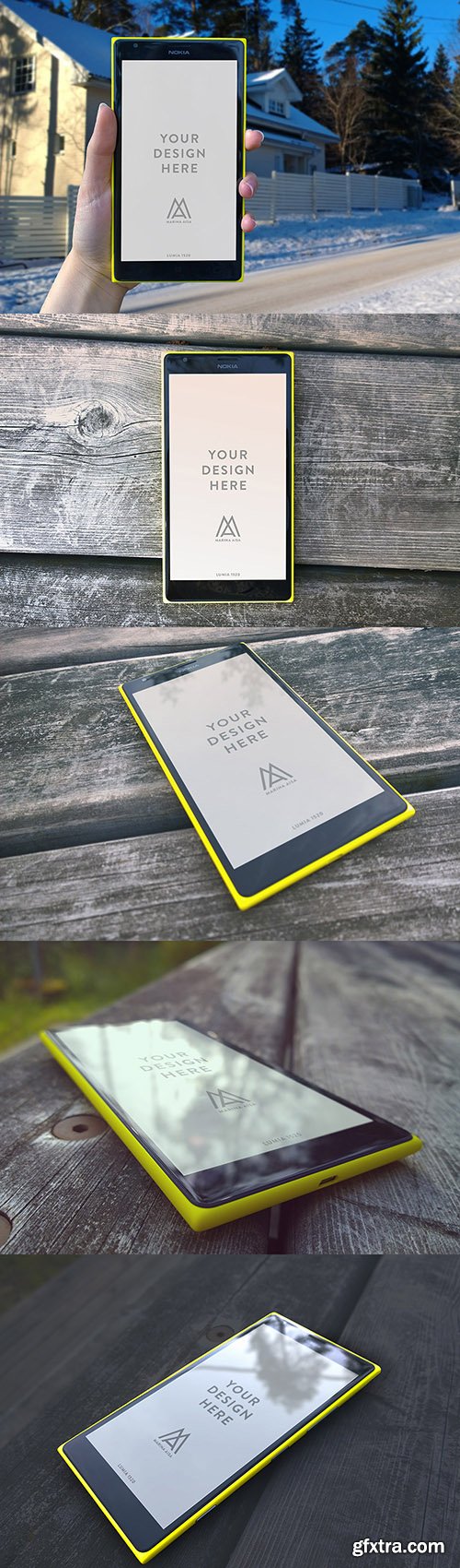 PSD Mock-Up's - Nokia Lumia 1520