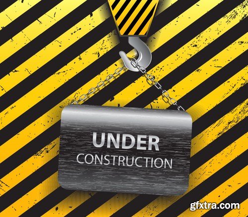 Stock Vector - Under Construction Concept, 25EPS