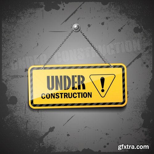 Stock Vector - Under Construction Concept, 25EPS