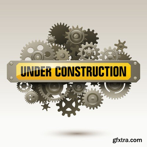 Stock Vector - Under Construction Concept, 25EPS