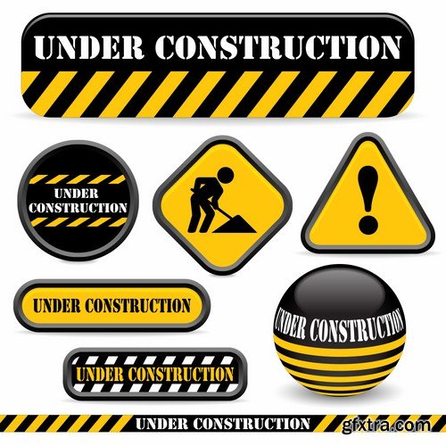 Stock Vector - Under Construction Concept, 25EPS