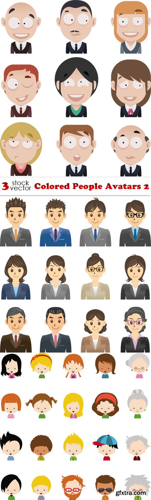 Vectors - Colored People Avatars 2