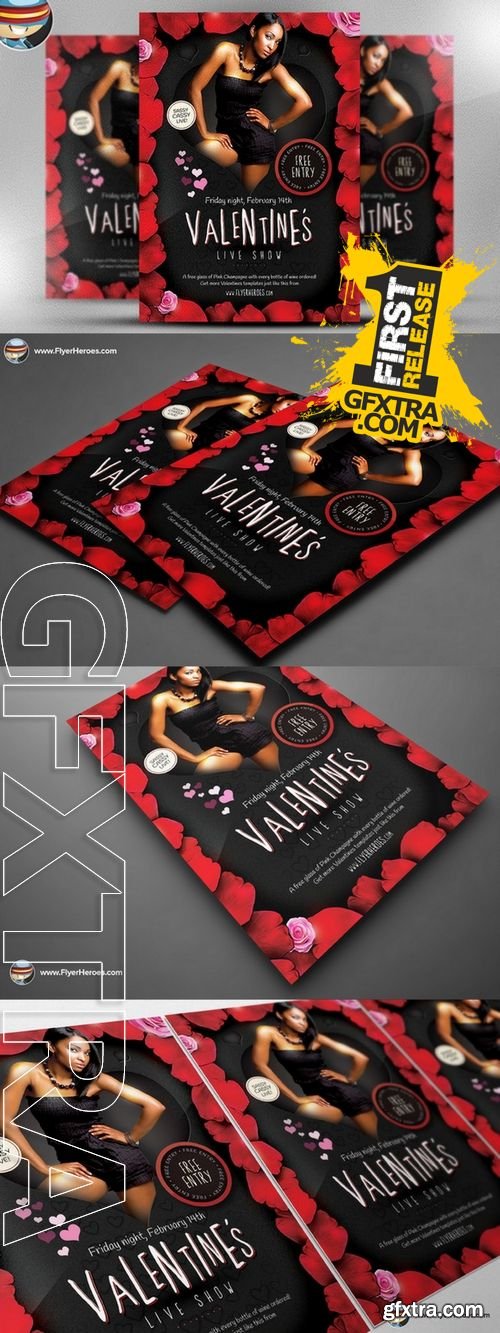 Valentines Live Show Flyer Template - CM 20048