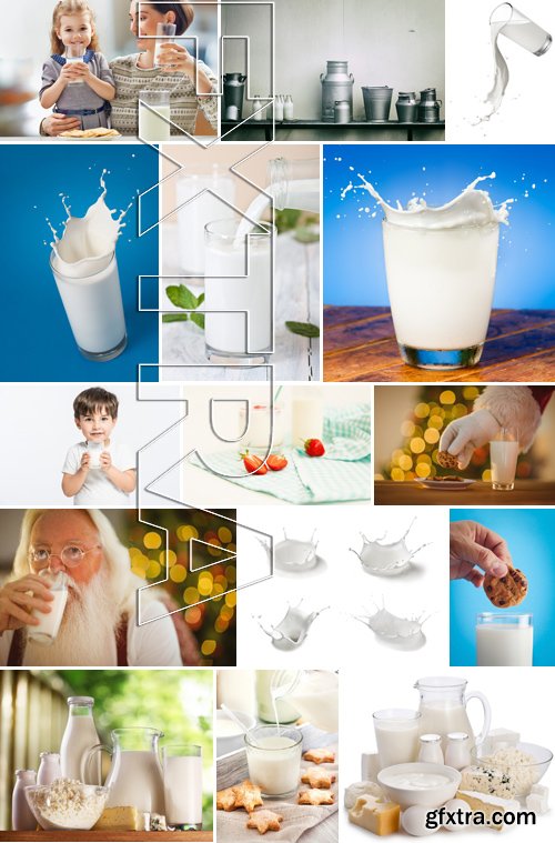 Stock Photos - Milk 5, 25xJPG