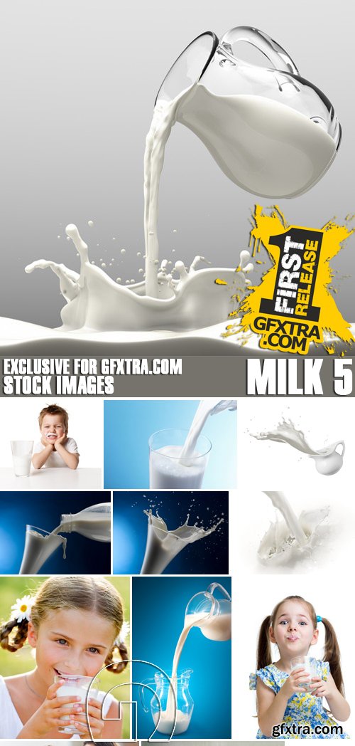 Stock Photos - Milk 5, 25xJPG