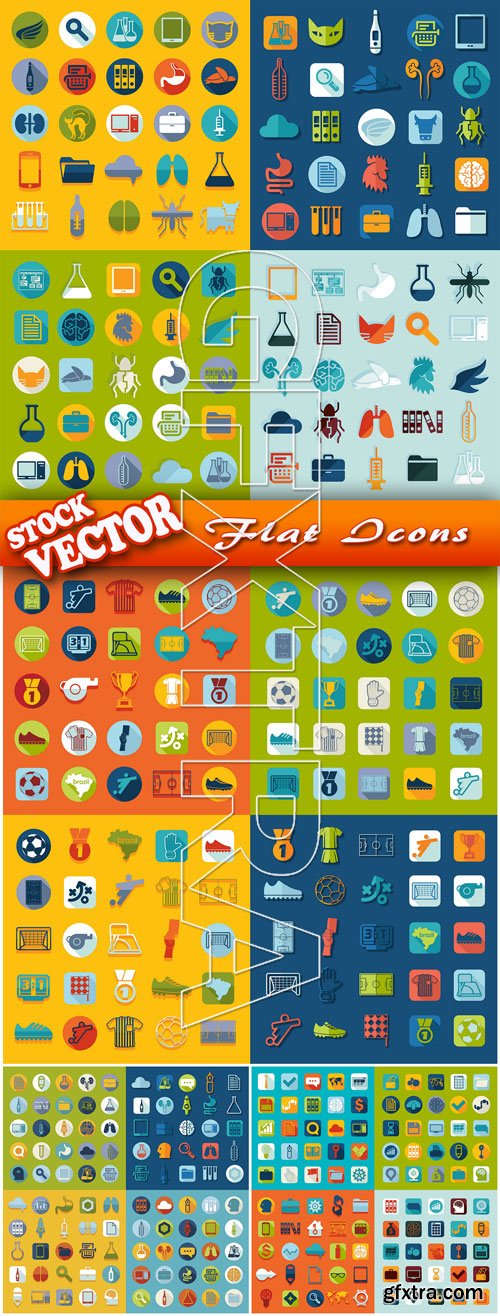 Stock Vector - Flat Icons