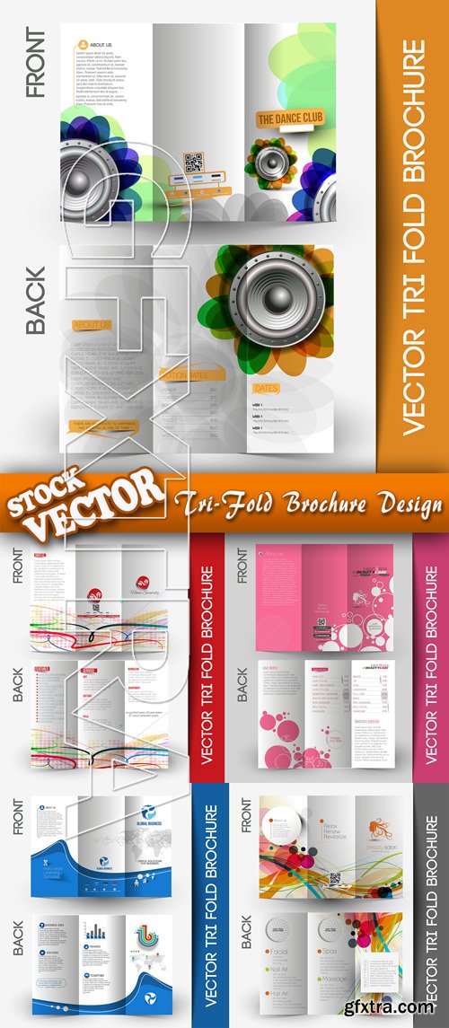 Stock Vector - Tri-Fold Brochure Design