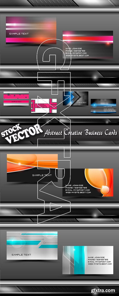 Stock Vector - Abstract Creative Business Cards