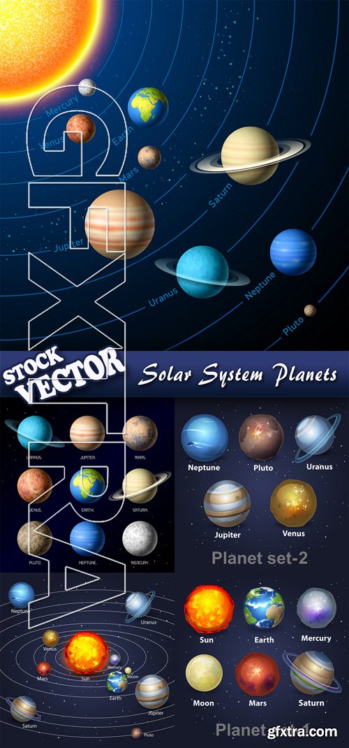 Stock Vector - Solar System Planets