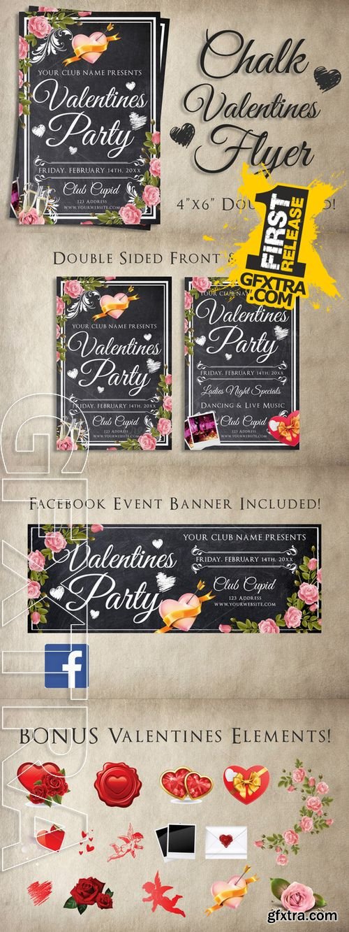 Chalk Valentines Flyer - CM 144373