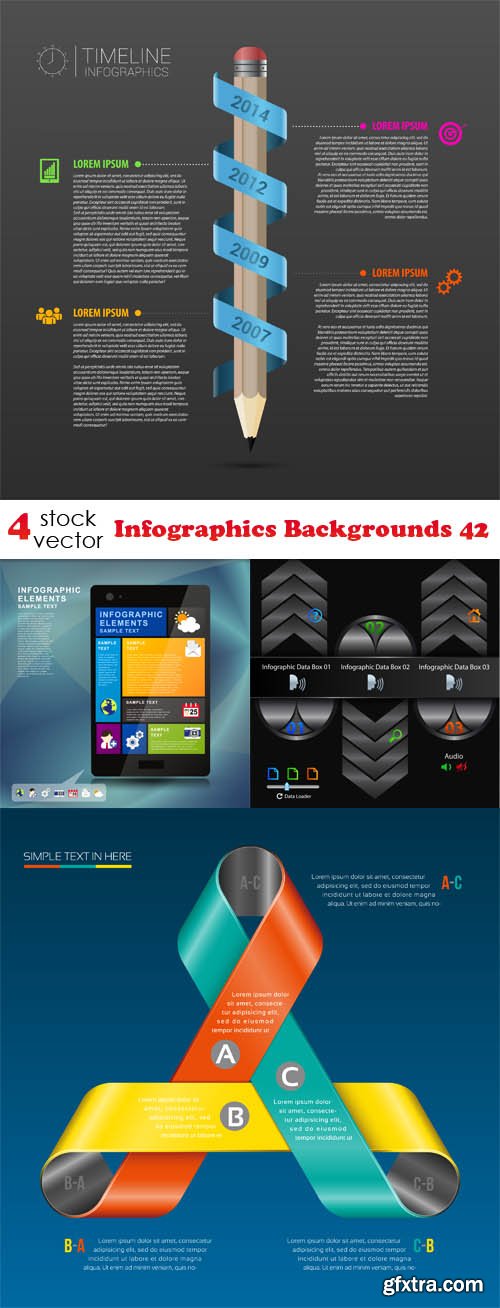 Vectors - Infographics Backgrounds 42