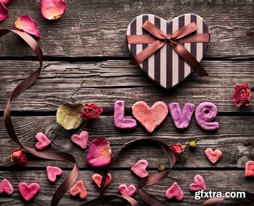 Beautiful backgrounds for greeting cards for Valentine's Day - 25 HQ Jpg