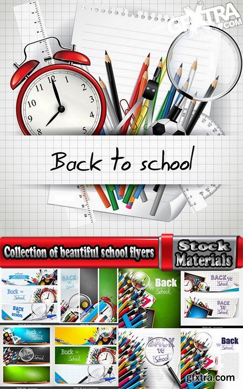 Collection of beautiful school flyers 25 Eps