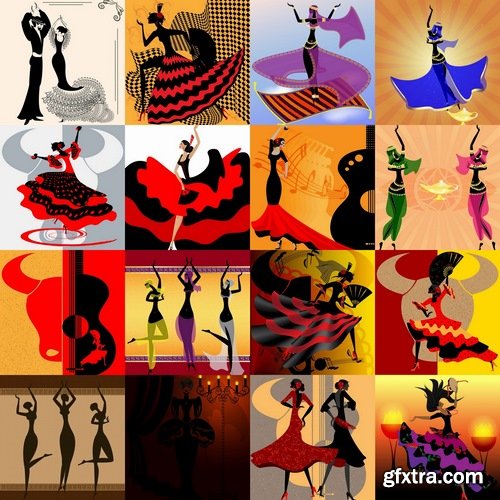 Collection of beautiful dancing women 25 Eps