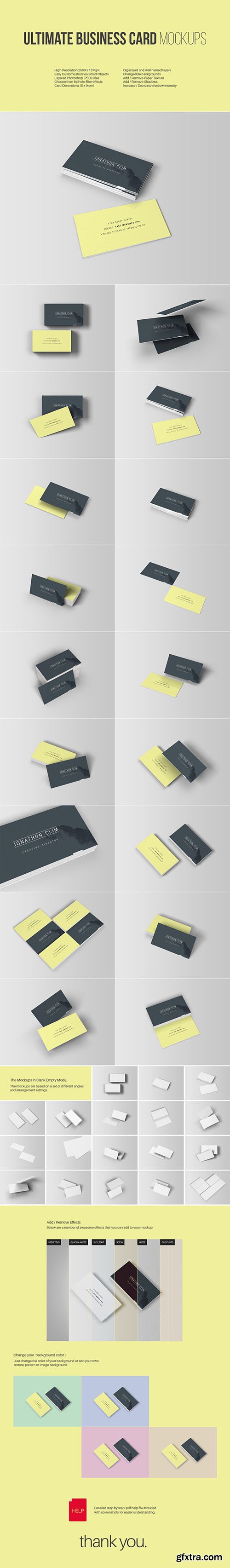 PSD Mock-Up - Ultimate Business Card 2015