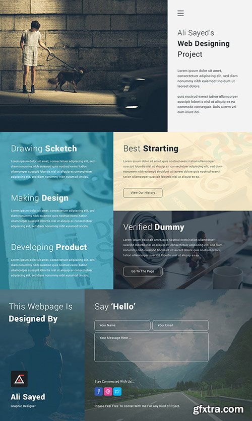 PSD Web Template - Creative Minimal Business Agency