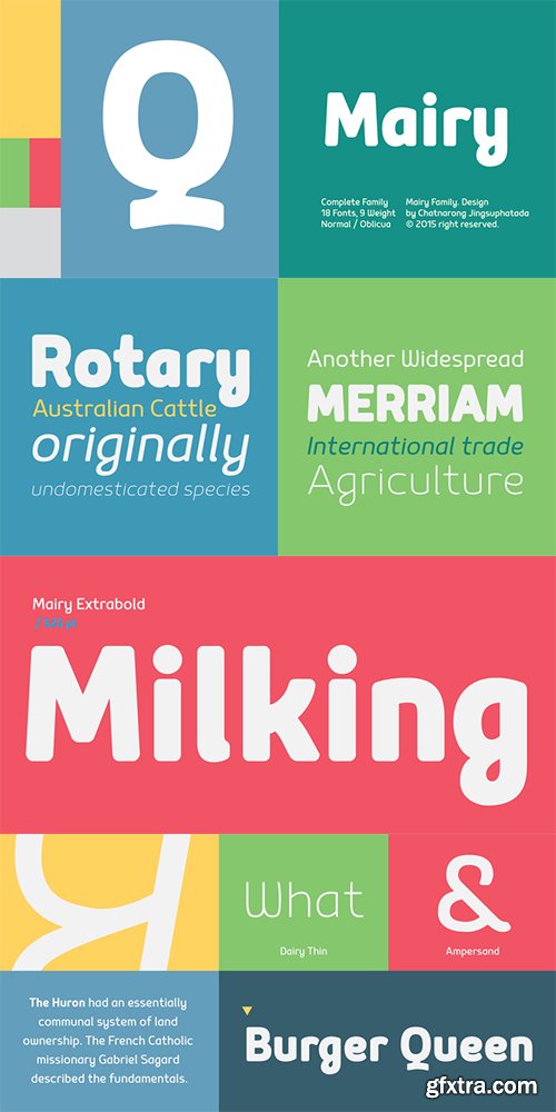 Mairy Font Family - 18 Fonts $702