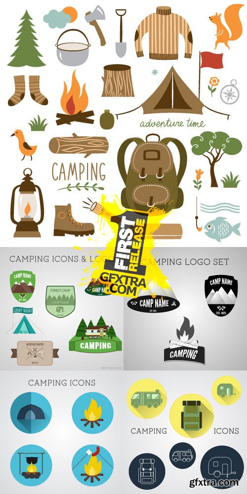 Vector - Camping & Outdoor Adventure Icons & Logos