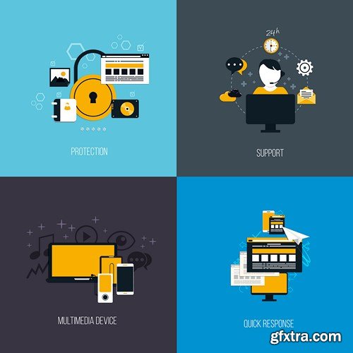 Flat Design Collection 5, 25xEPS
