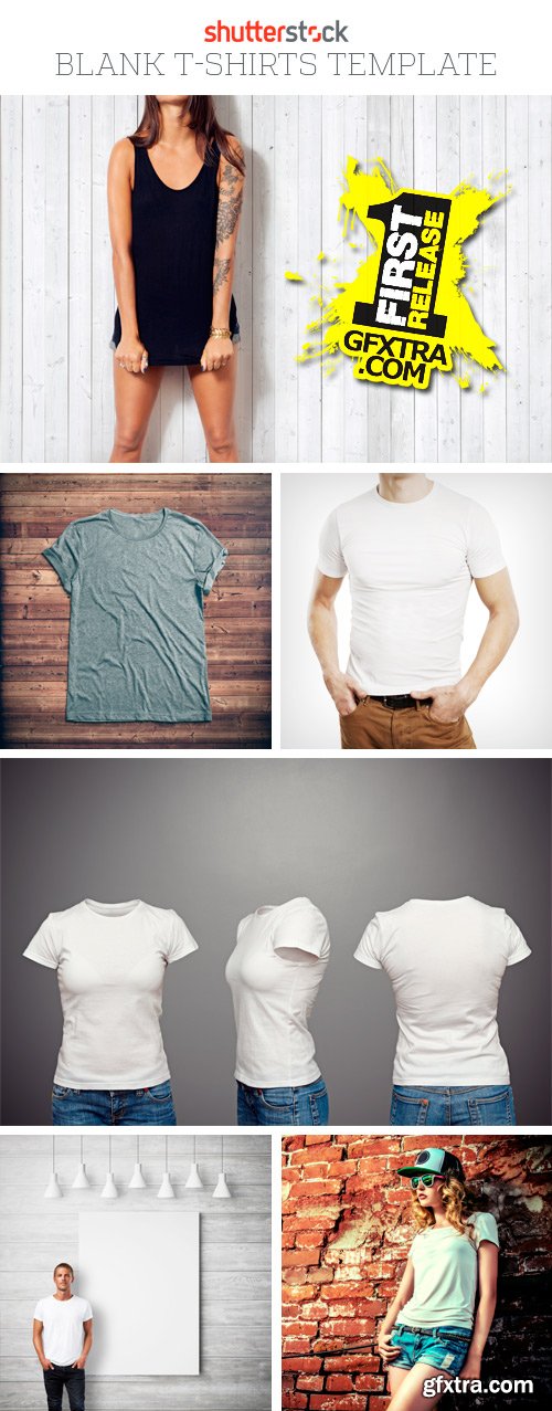 Amazing SS - Blank T-Shirt Templates, 25xJPGs